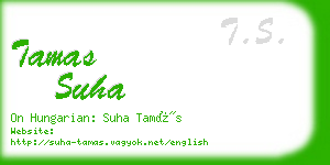 tamas suha business card